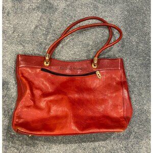 Marino Orlandi Maroon tote purse Handbag Red